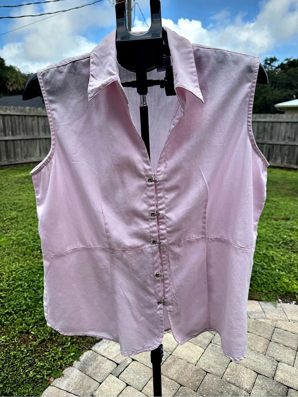 Carolina Colours Pink Button-Front Vest Size 14/16